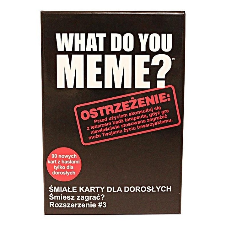 Társasjáték What Do You Meme? 90 kártyás szett felnőtteknek, Epee, nagyon pikáns