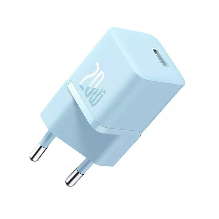 Incarcator Type-C, Fast Charging, GaN, 20W - Baseus (CCGN050103) - Blue