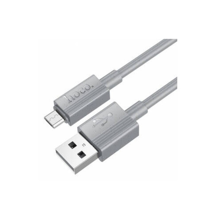 Cablu Date si Incarcare Hoco USB-A - microUSB X107 18W 1m Gri