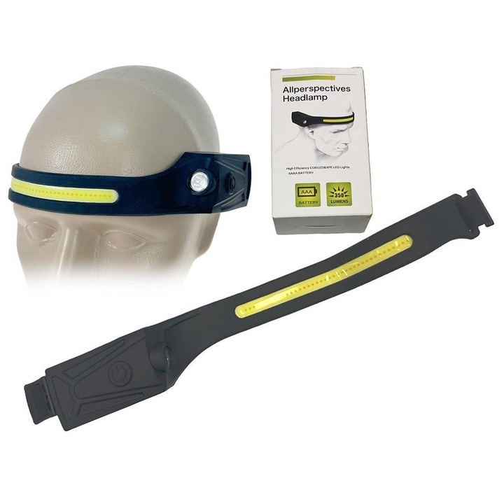 Челен фенер ADAR, 300 лумена, 3 режима, черен