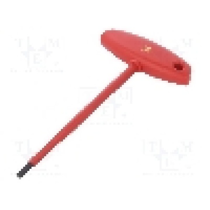 Cheie imbus, otel crom-vanadium, HEX 5mm, lungime 182mm, WIHA - 27929