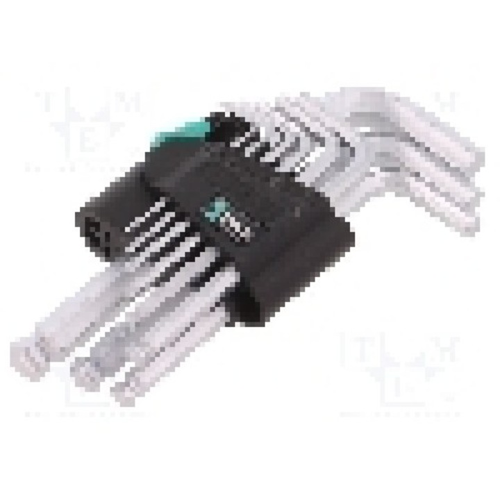 Set chei imbus Hex-Plus, {{Material}}, HEX 1,5mm, HEX 2,5mm, HEX 2mm, HEX 3mm, HEX 4mm, HEX 5mm, HEX 6mm, HEX 8mm, HEX 10mm, lungime {{Lungime totala}}, WERA - 05133163001