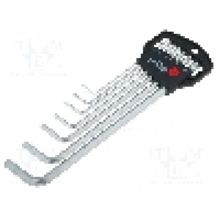 Set chei imbus, otel crom-vanadium, HEX 1,5mm, HEX 2,5mm, HEX 2mm, HEX 3mm, HEX 4mm, HEX 5mm, HEX 6mm, WIHA - 01416