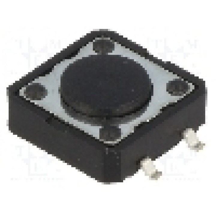 Microintrerupator 12x12mm, OFF-(ON), SPST-NO, NINIGI - TACTM-24N-F