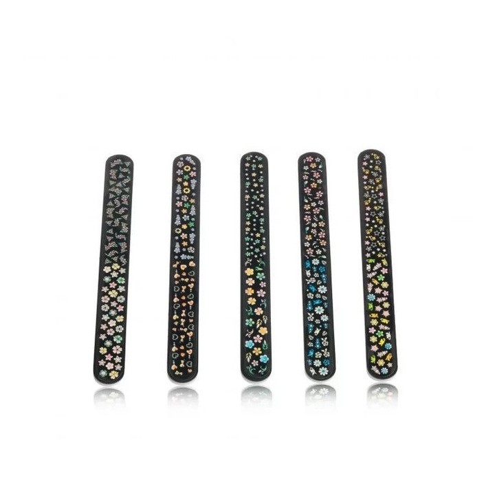 Pila manichiura pentru luciu cu decoratii