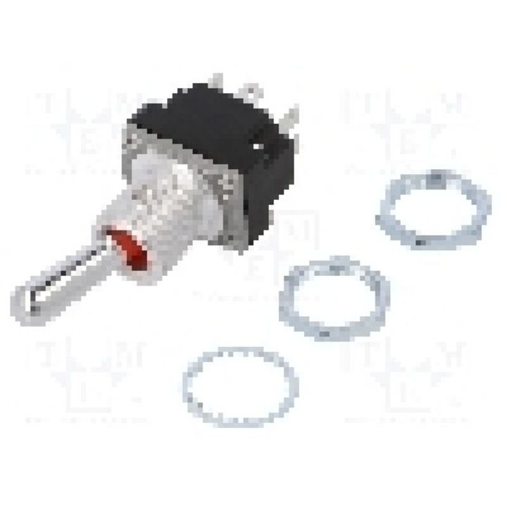 Intrerupator basculant, 2 pozitii, mod comutare ON-ON, DPDT, HONEYWELL - 2MT2-3