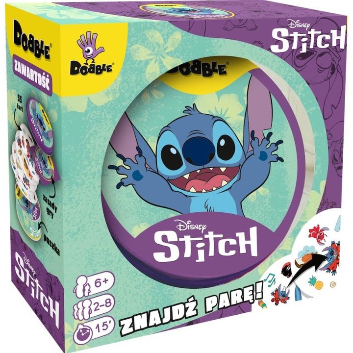 Joc de societate Dobble Stitch, Multicolor, 6 ani+