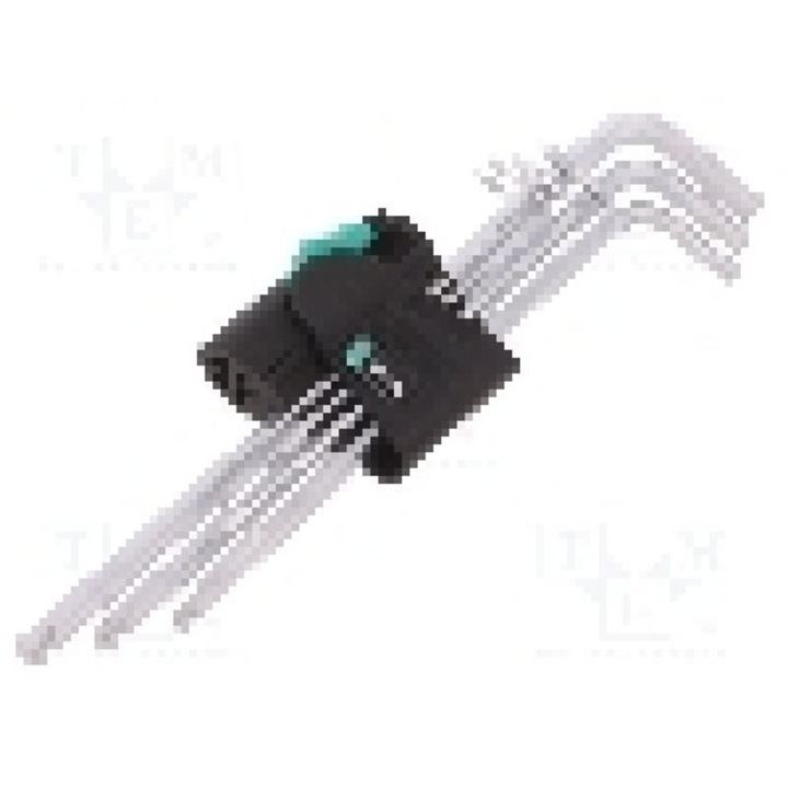 Set chei imbus Hex-Plus, otel, HEX 1,5mm, HEX 2,5mm, HEX 2mm, HEX 3mm, HEX 4mm, HEX 5mm, HEX 6mm, lungime {{Lungime totala}}, WERA - 05022181001