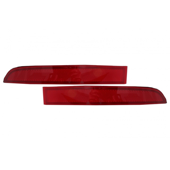 Set 2 reflectoare bara spate KITT, pentru VW Golf 5 V 2003-2007 R32 Look, Polipropilena