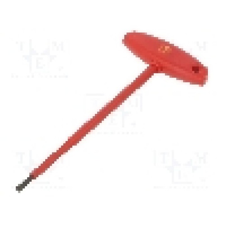 Cheie imbus, otel crom-vanadium, HEX 4mm, lungime 176mm, WIHA - 27928