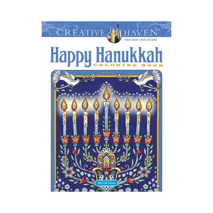 Creative Haven Happy Hanukkah Coloring Book - Marjorie Sarnat