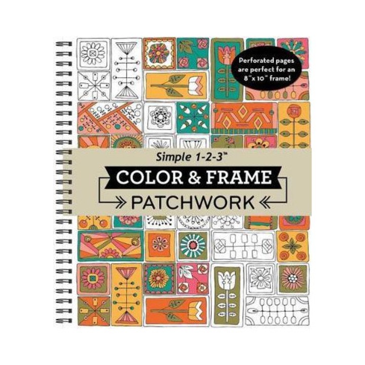 Color & Frame - Patchwork (adult Coloring Book) - New Seasons
