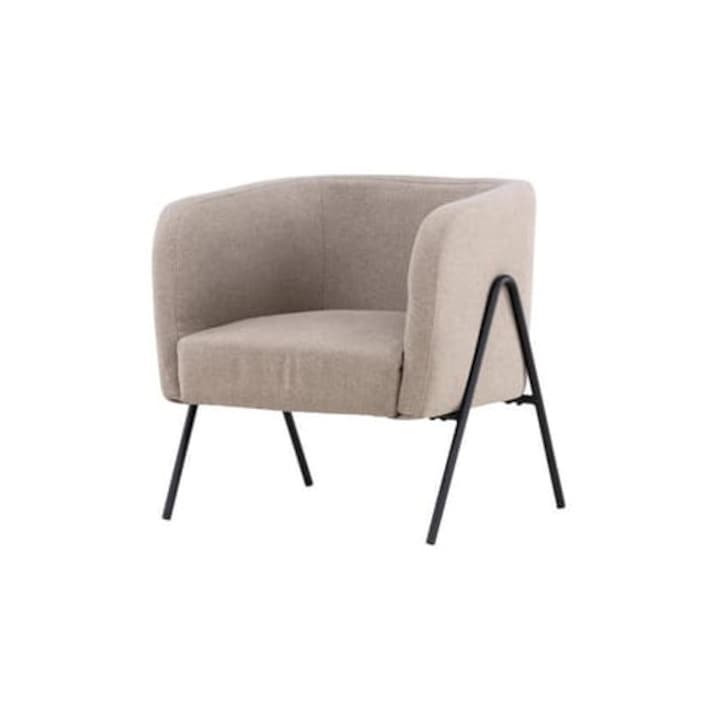 Ffotel, Furnlux, Rika, világos krém, szövet, 65x66x70 cm