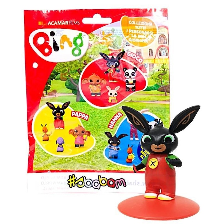 Figurine Bing set 12 bucati, Epee, 7 personaje, cu suporturi luminoase, multicolor