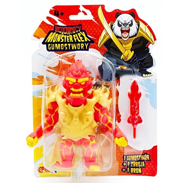 Figurakészlet, Epee, Wojownicy Monsterflex, 16 figura, többszínű, Tűzdémon tűzkarddal