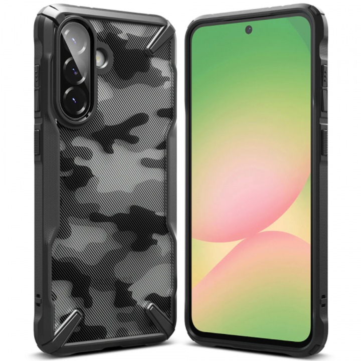 Husa pentru Samsung Galaxy A56 A566 / A36 A366, Ringke, Fusion X Camo, Neagra
