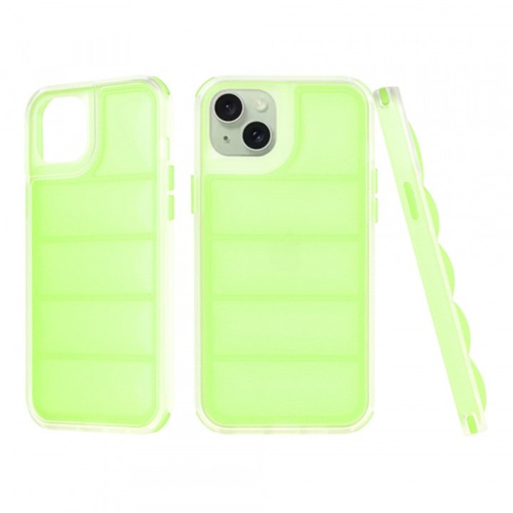 Tok Apple iPhone 15 Plus-hoz, Wave Shield, Zöld