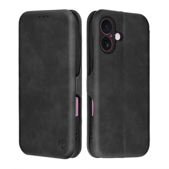 Husa pentru Apple iPhone 16 Plus, Safe Wallet Plus, Neagra