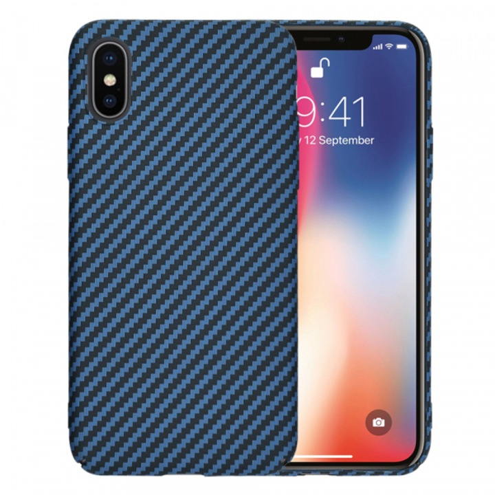 Husa pentru Apple iPhone XS / X, Carbonite FiberShell, Turcoaz