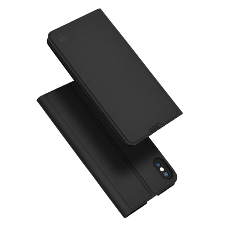 Husa pentru Apple iPhone XS Max, Magskin Book, Neagra