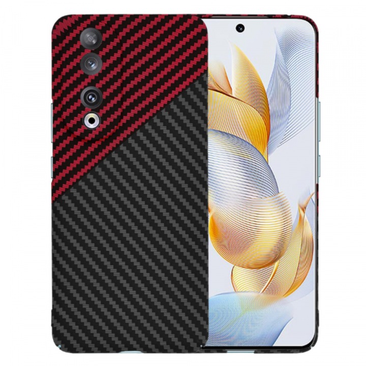 Husa pentru Honor 90, Carbonite FiberShell Vortex, Rosie