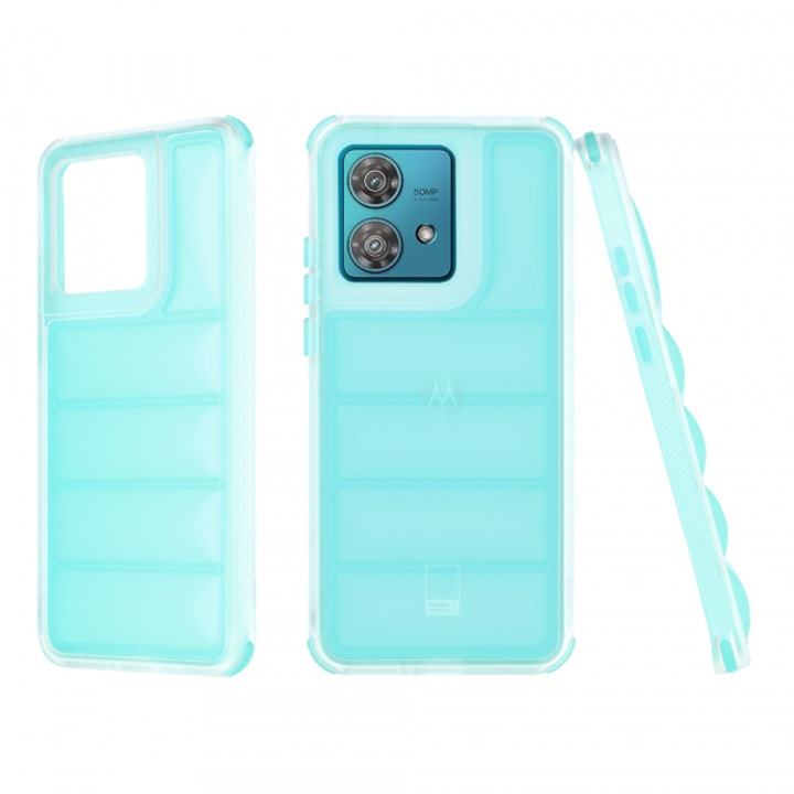 Husa pentru Motorola Edge 40 Neo, Wave Shield, Turcoaz