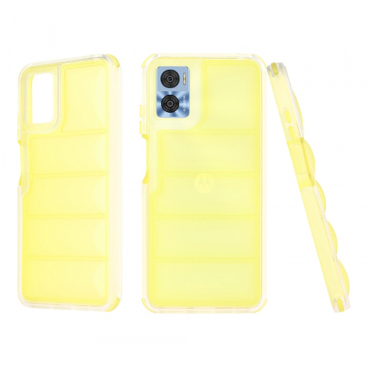 Husa pentru Motorola Moto E22i / E22, Wave Shield, Galbena