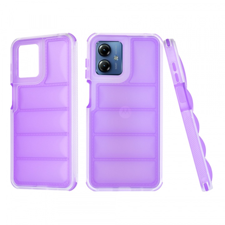 Husa pentru Motorola Moto G14, Wave Shield, Mov