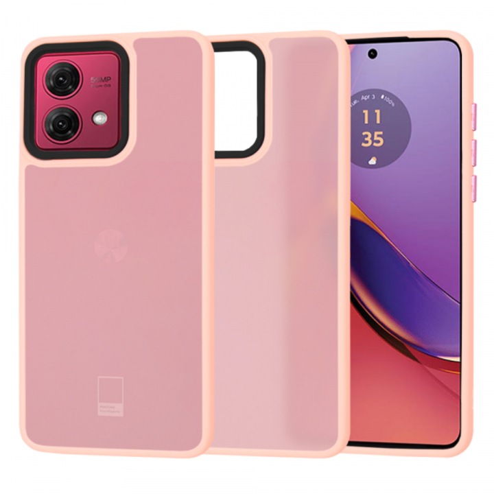 Husa pentru Motorola Moto G84, HaloFrost, Roz