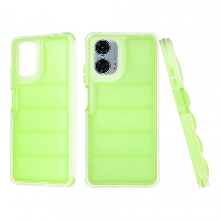 Husa pentru Motorola Moto G24 Power, Wave Shield, Verde