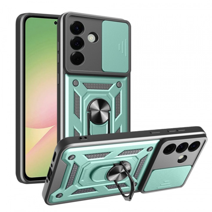 Husa pentru Samsung Galaxy A56 A566, CamShield, Verde
