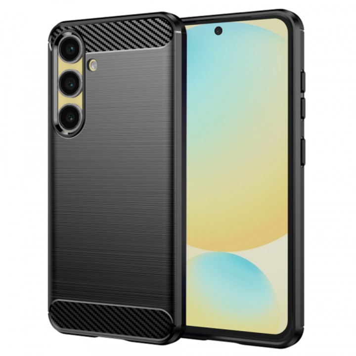 Husa pentru Samsung Galaxy S24 FE S721, Carbon, Neagra