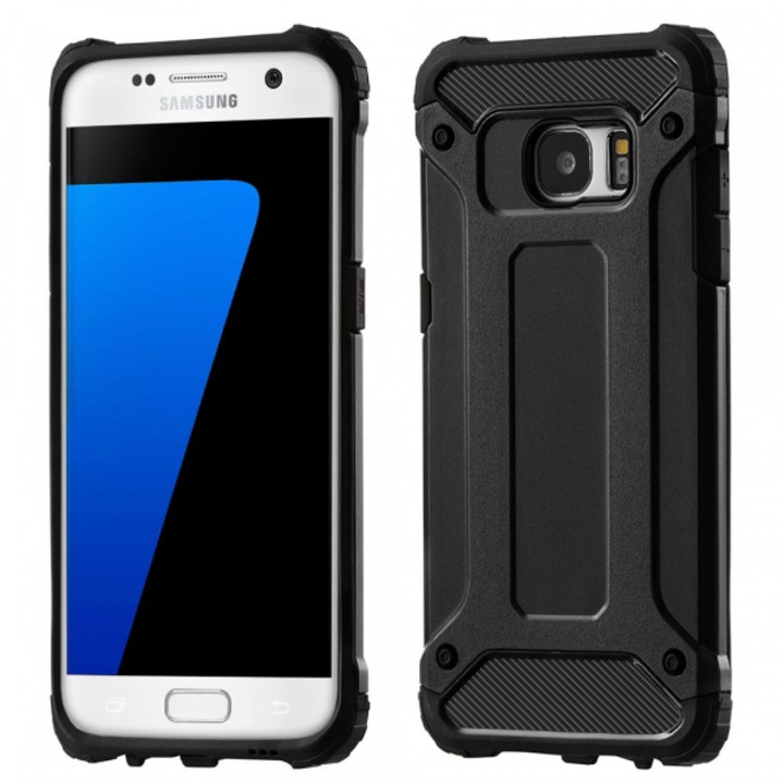 Husa pentru Samsung Galaxy S7 edge G935, Hybrid Armor, Neagra