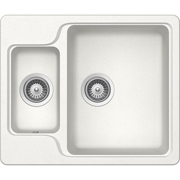 Chiuveta granit Schock Manhattan N-150 Alpina Cristalite 610 x 510 mm, adancime cuva 197 mm, reversibila, montare pe blat Chiuveta granit Schock Manhattan N-150 Alpina Cristalite 610 x 510 mm, adancime cuva 197 mm, reversibila, montare pe blat