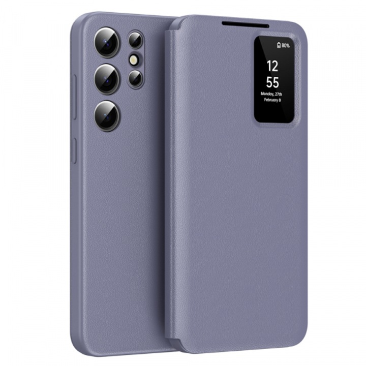 Tok Samsung Galaxy S24 Ultra S928-hoz, SmartView, Lila