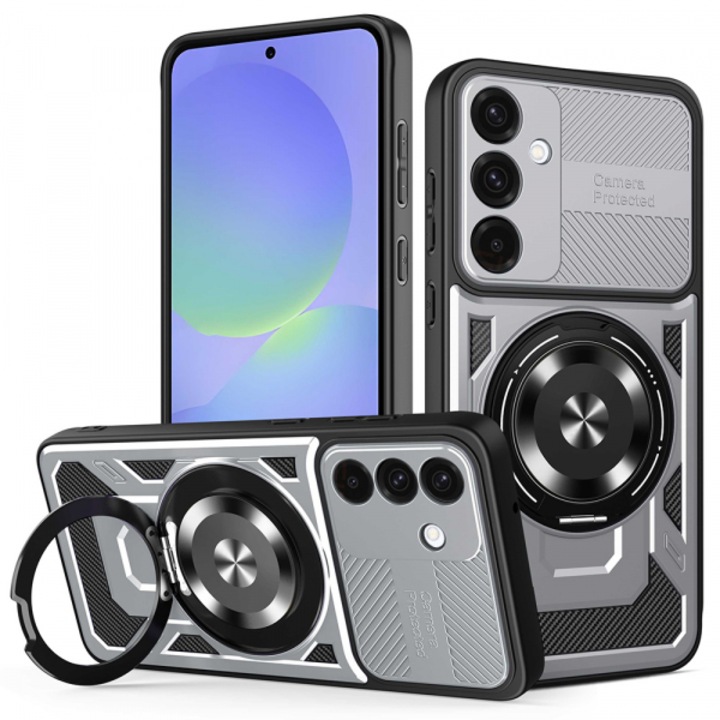 Husa pentru Samsung Galaxy A56 A566 / A36 A366, RuggedCam, Gri