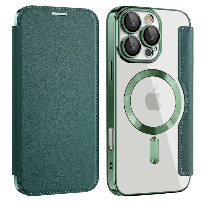 Husa pentru Samsung Galaxy A17 5G - Techsuit SmartMag Book Case - Zöld