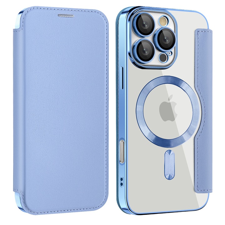 Husa pentru Samsung Galaxy A17 5G - Techsuit SmartMag Book Case - Világoskék