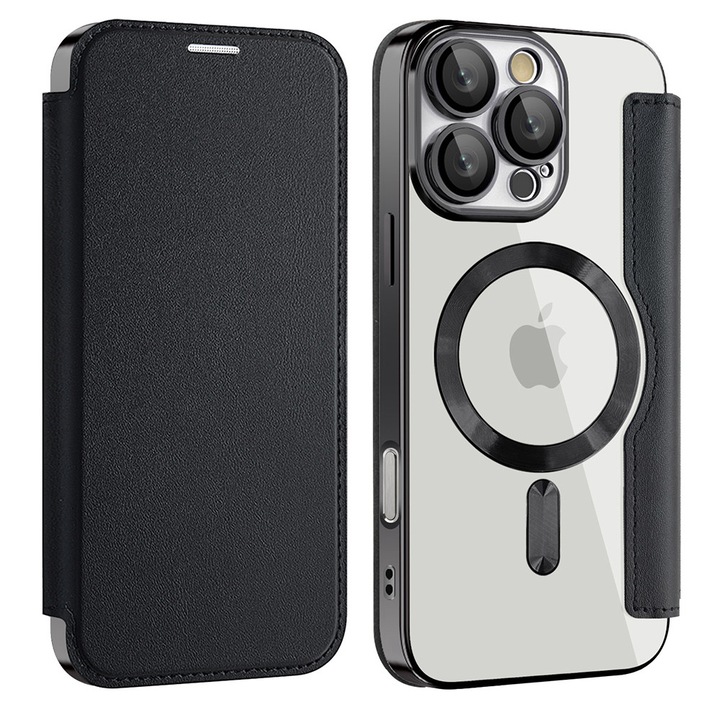 Husa pentru Samsung Galaxy A17 5G - Techsuit SmartMag Book Case - Fekete
