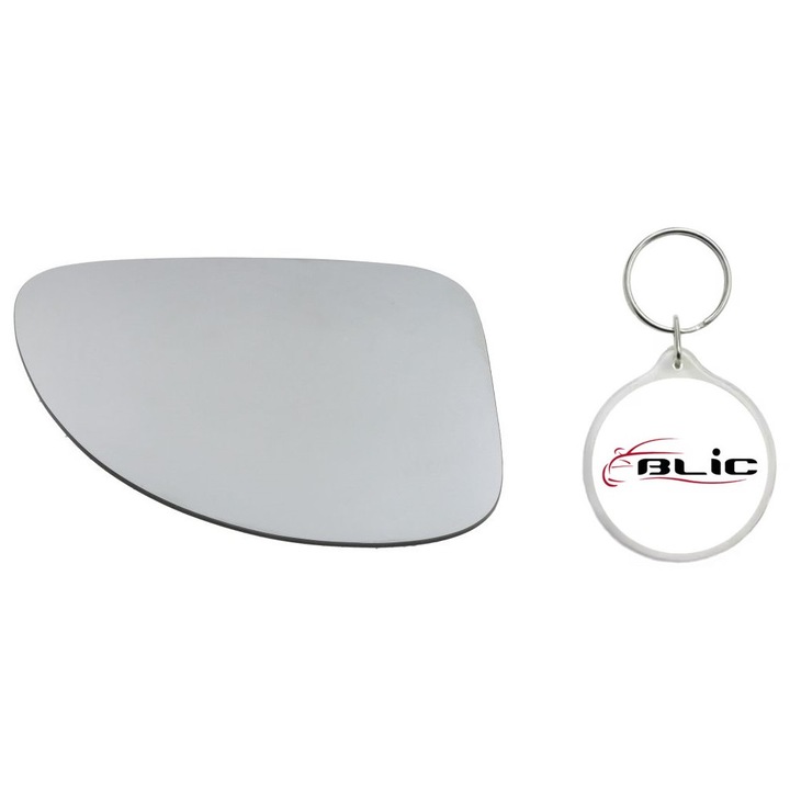 Set Sticla Oglinda Auto Retrovizoare Exterioara, Stanga, Convexa, Incalzita, FIAT MULTIPLA 04.99-06.10 cu Breloc Personalizat "Blic"