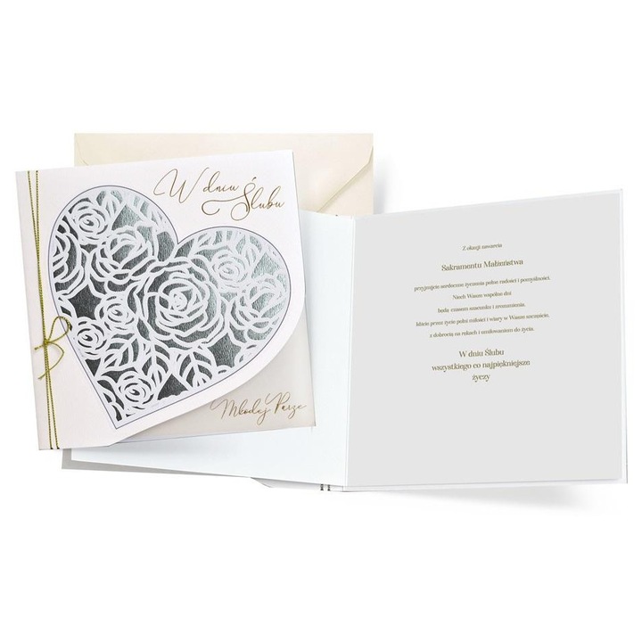 Felicitare Primus, KUKARTKA, decorata cu folie aurie, cuprinde urari, set cu plic, dimensiune personalizata