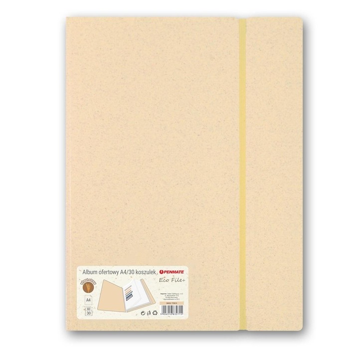 Album A4 Penmate, 30 lap, 0,6 mm borító, sárga, 24x31.5cm