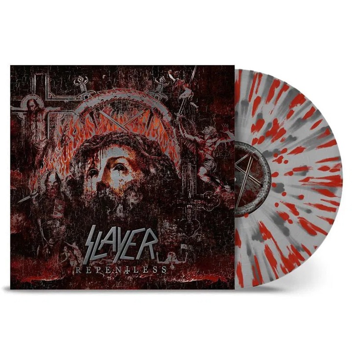 Vinil Slayer, Repentless (10th Anniversary, Clear, Silver & Red)