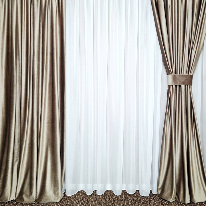 Перде от троен бял воал MASTEL 500x245см, ушито с перделък