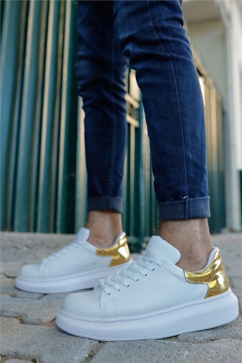 Férfi sportcipő, Öko bőr, Chekich, 359857, Fehér