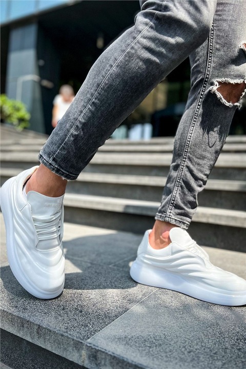 Férfi cipő, Öko bőr, Base, 385203, Fehér, 39