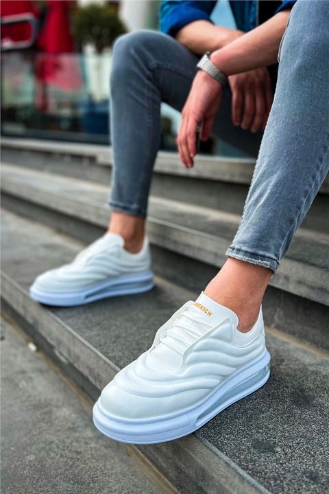 Férfi cipők, Ökológiai bőr, Chekich, 385200, Fehér, 40