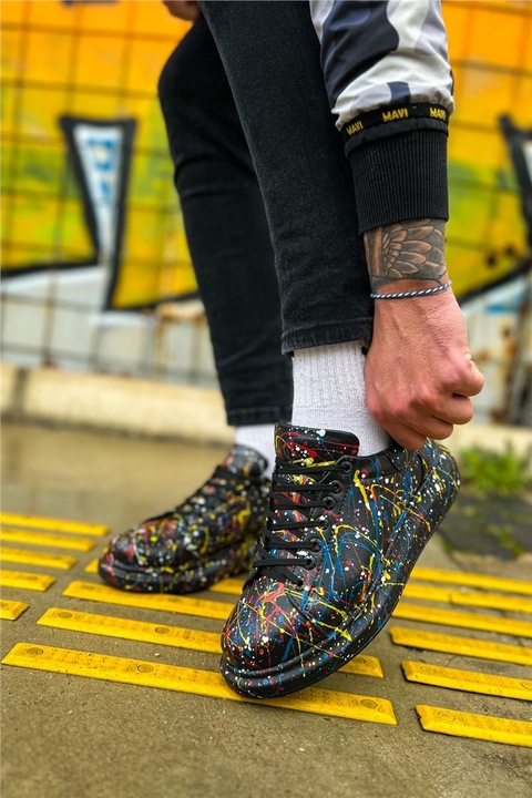 Férfi sportcipő, Öko bőr, Chekich, 370944, Fekete