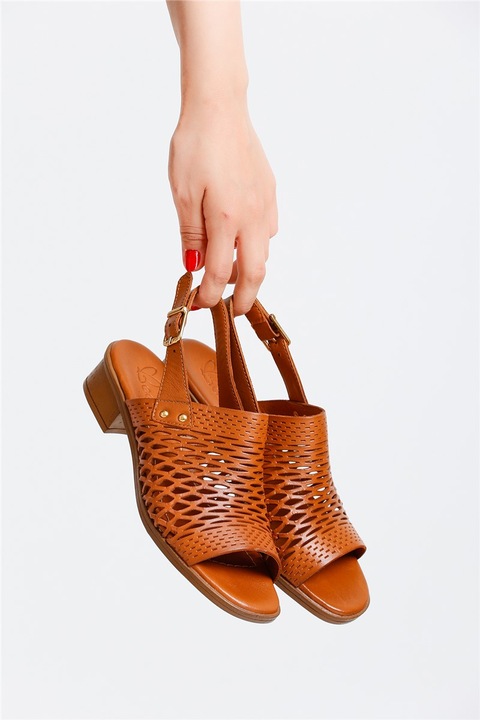 Női papucs, Öko-bőr, Johns Athletic, 383571, Barna, 37