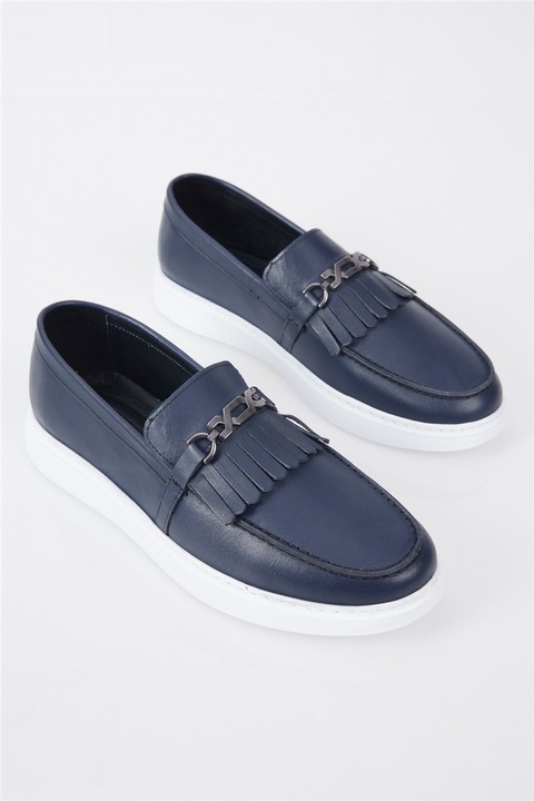 Férfi cipők, Valódi bőr, Tonny Black, 401227, Sötétkék, 44